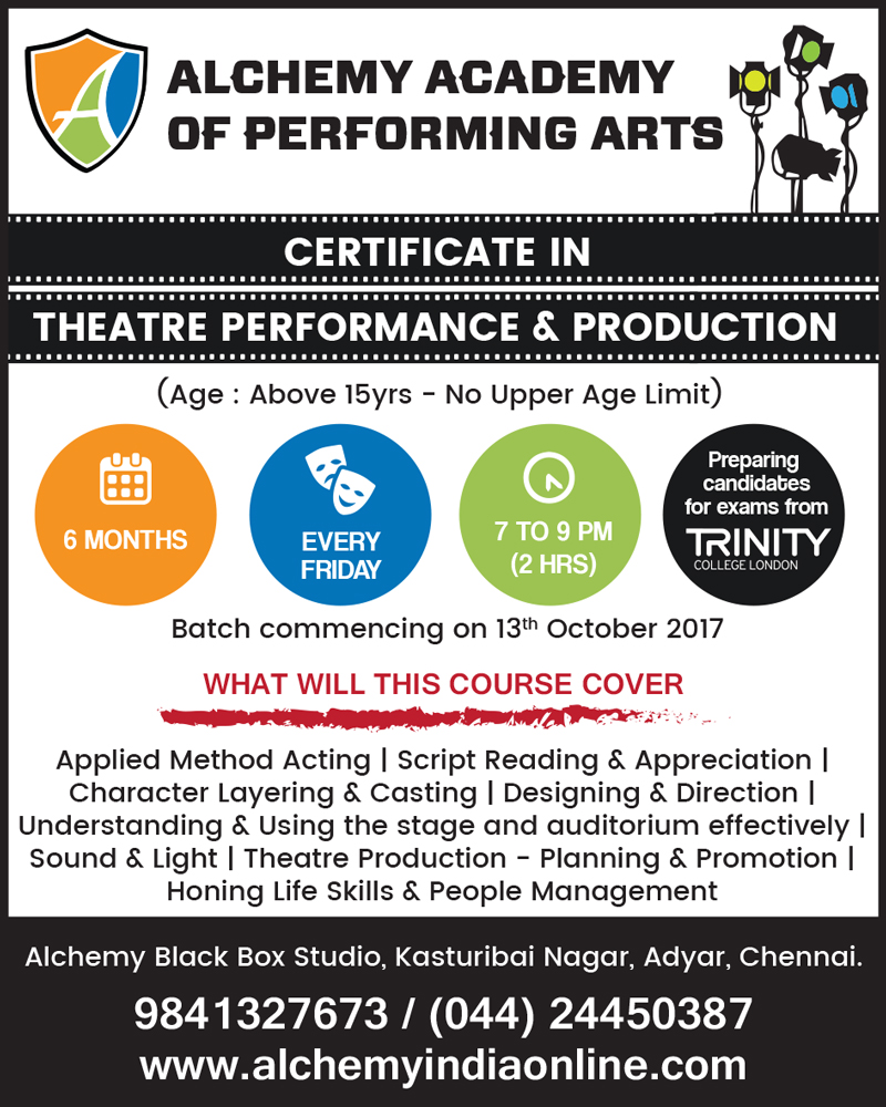 Certificate Course in Theatre Performance and Production